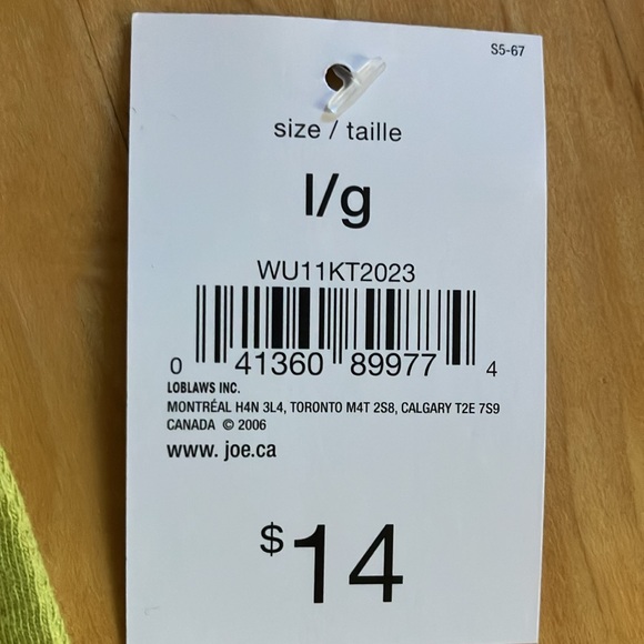 3/$20 NEW Joe Fresh light green 100% cotton t-shirt Large - Picture 7 of 10